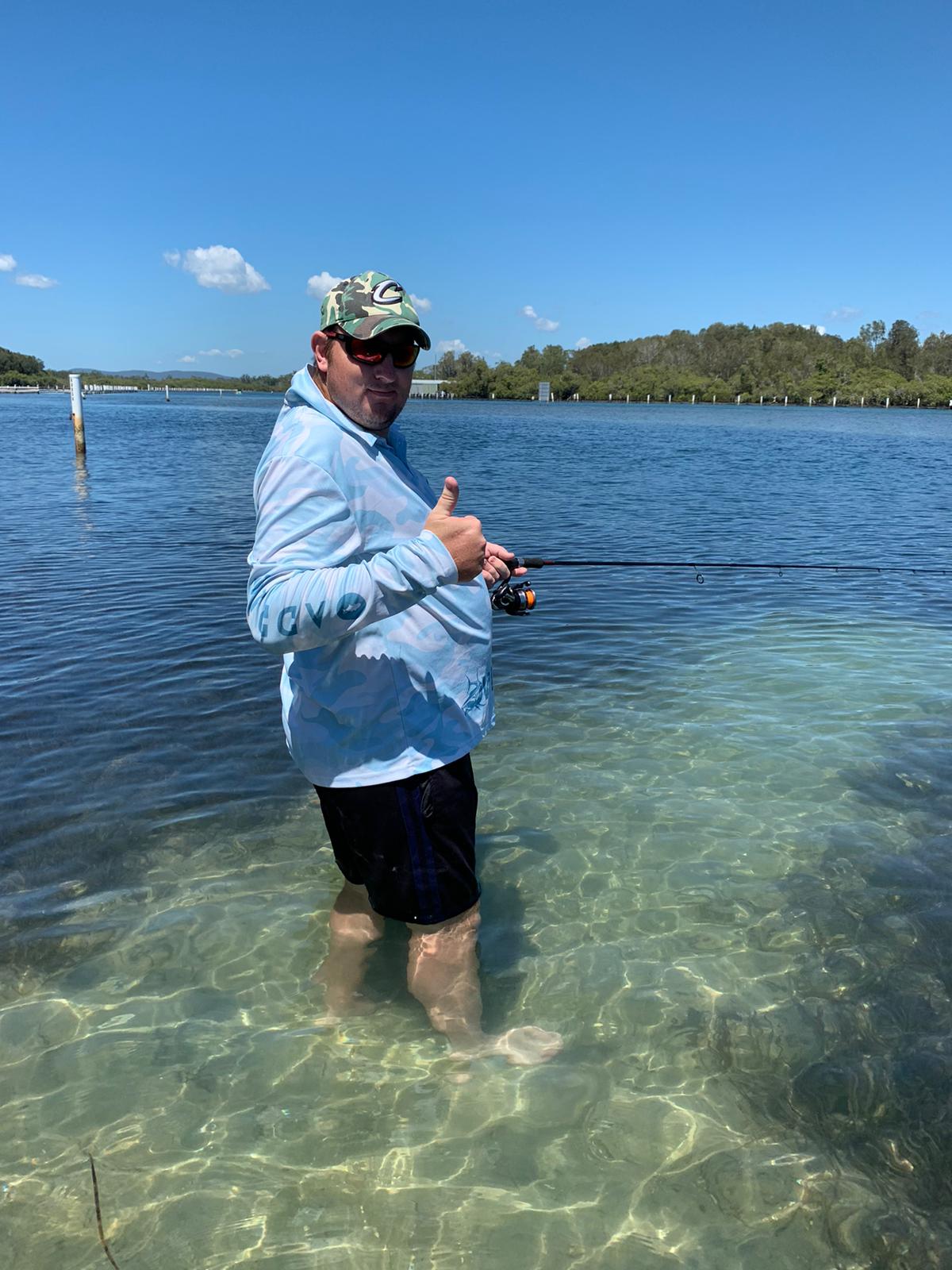 Resident fishing in the lake