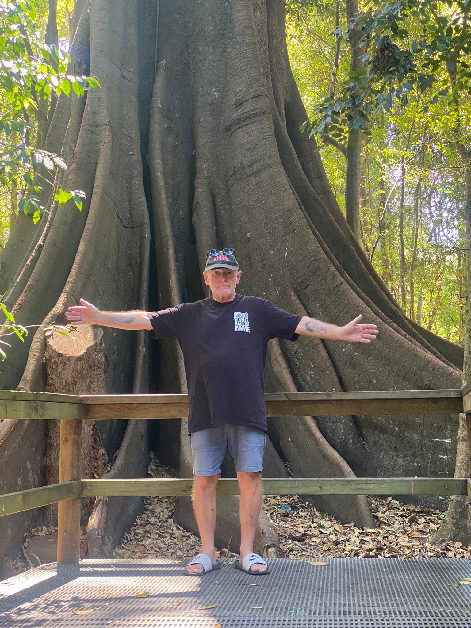 Resident enjoying a bush walk